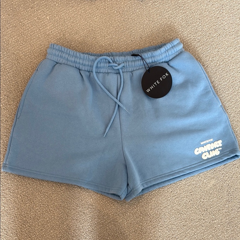 NWT White Fox Boutique Blue Sweatshorts